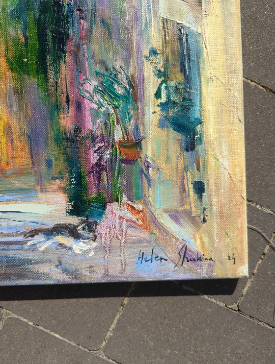 Old street in Italian style