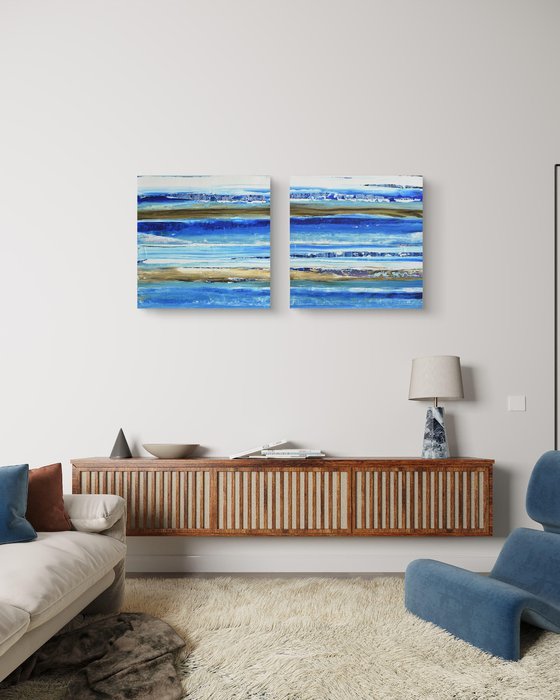 Aqua 11 (Diptych)