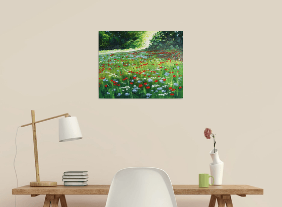 Sunrise and Wildflowers