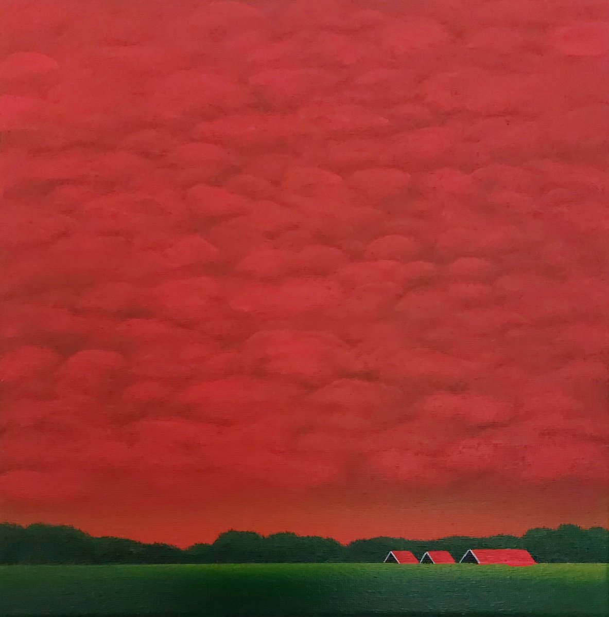 Glowing Sunset (02) by Nelly van Nieuwenhuijzen
