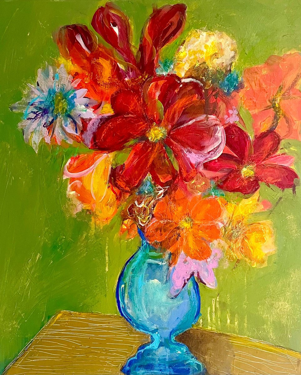 Wild In Blue By Jennifer Day, 20 X 24, Artwork For Sale On Artfinder