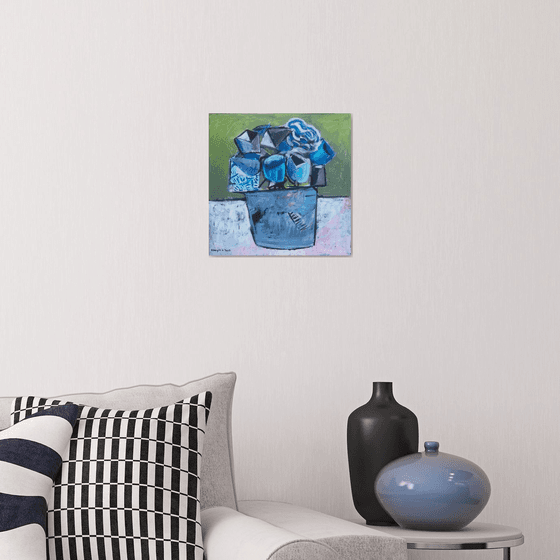 Blue flower  selection