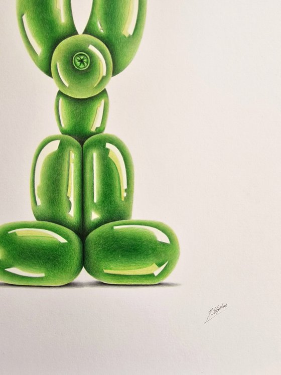 Green Balloon Dog