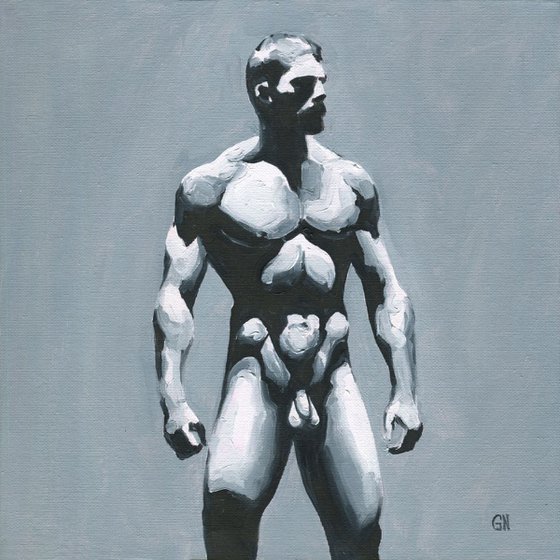 Between Light and Shadow 4 - Male nude