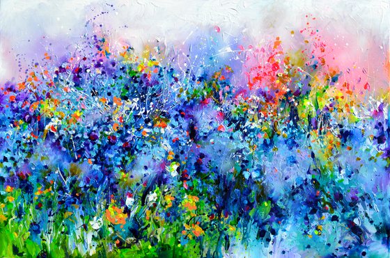 I've Dreamed 17 - Cottage Flowers Field