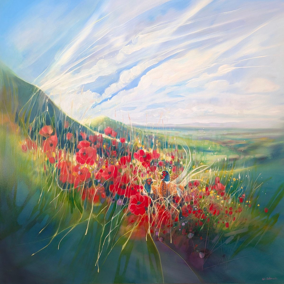 Expressive Oil Painting , A Timeless Magic By Gill Bustamante, 36 X 36, Artwork For Sale On Artfinder
