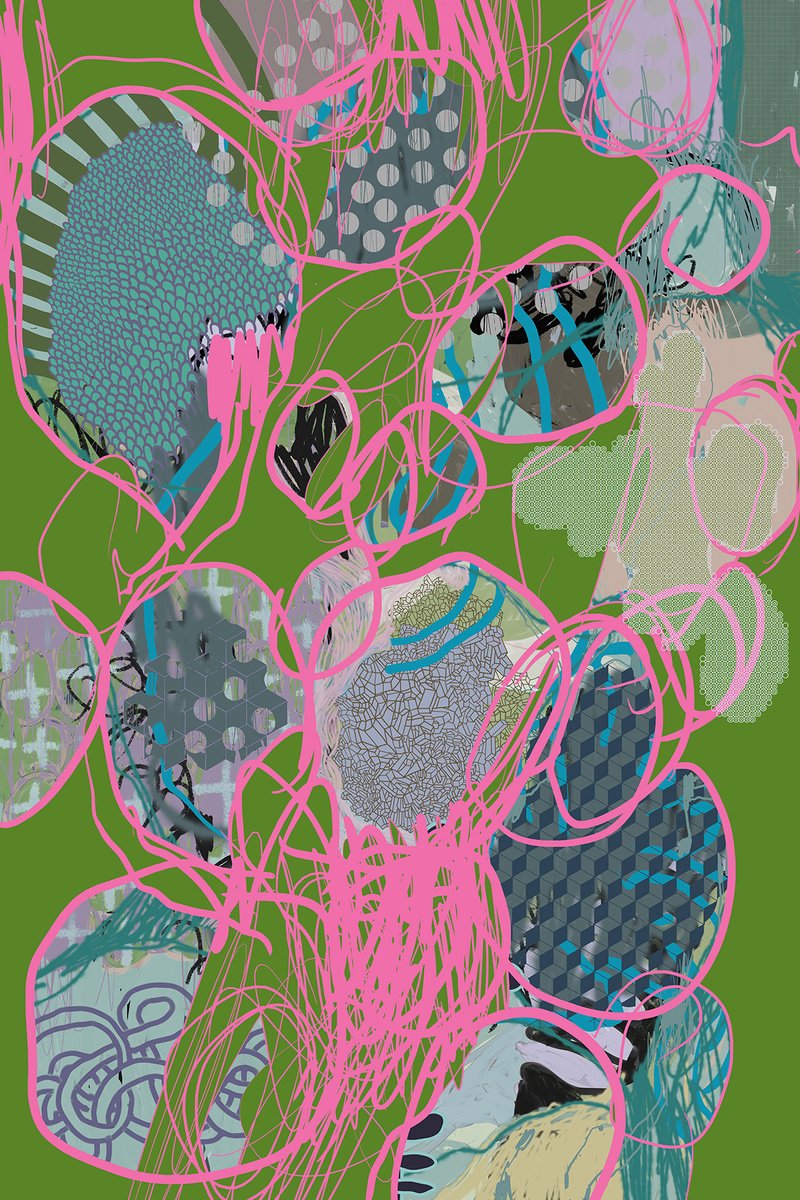 Abstract Giclee Print By Alasdair Willis, 16 X 23, Globules, Original Artwork