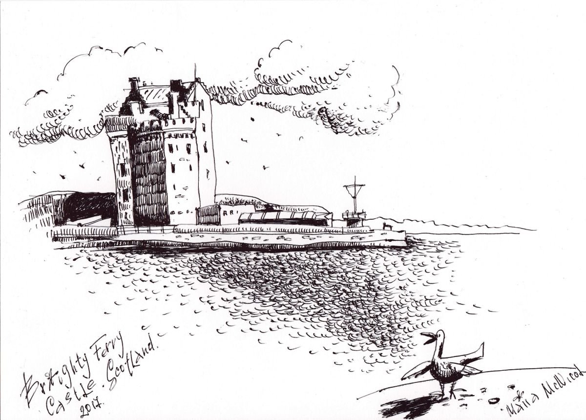 Broughty Ferry Castle by Maiia Vysotska