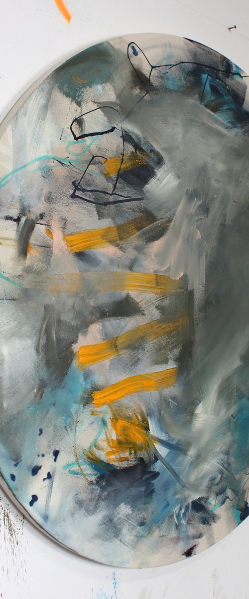 WE ARE STARDUST (Tondo) by Daniela Schweinsberg