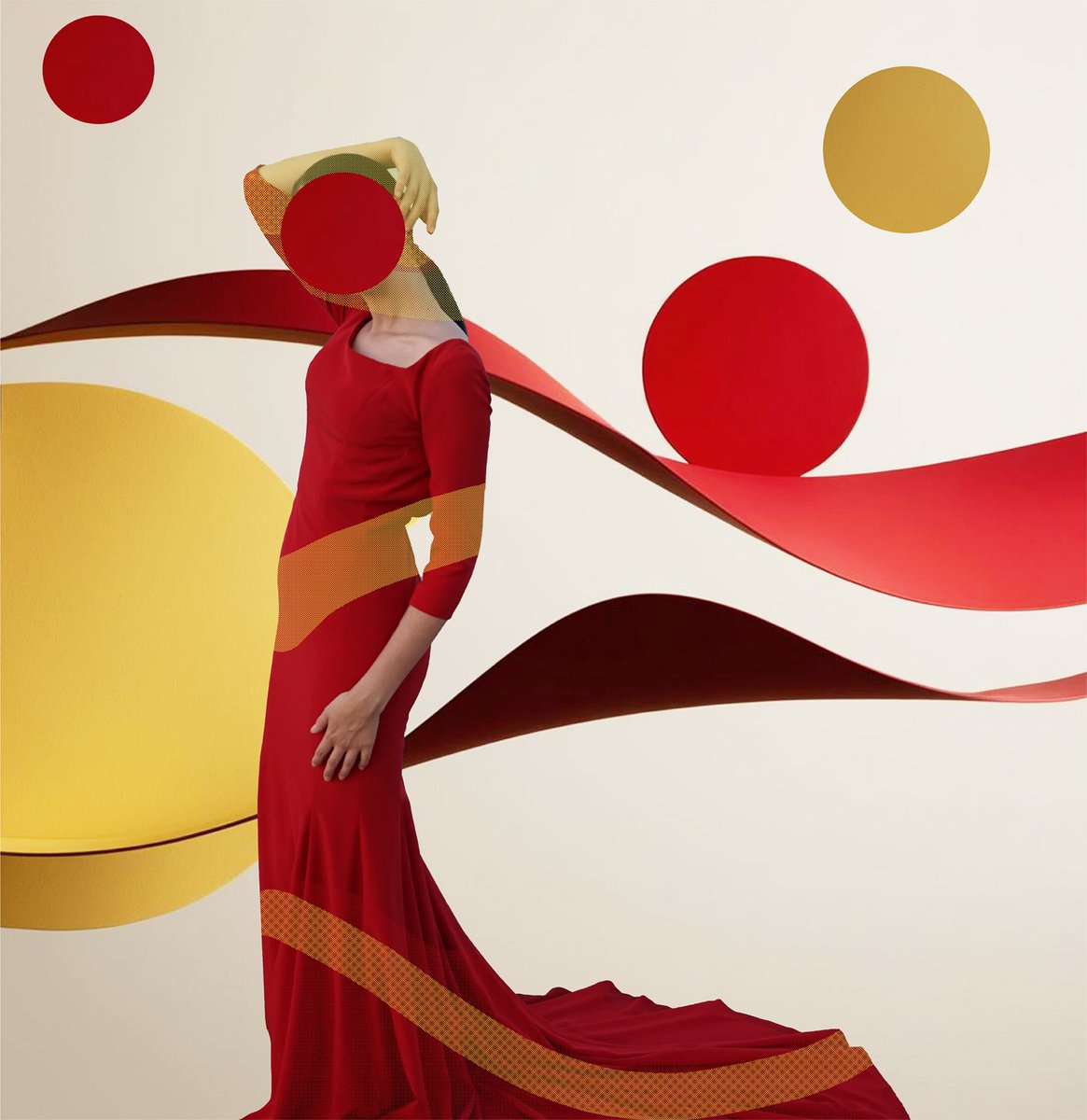 Surrealistic Portrait Photograph By Carmelita Iezzi, 20 X 20, Enigma, Original Artwork