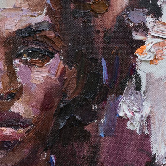 Woman portrait Original oil painting