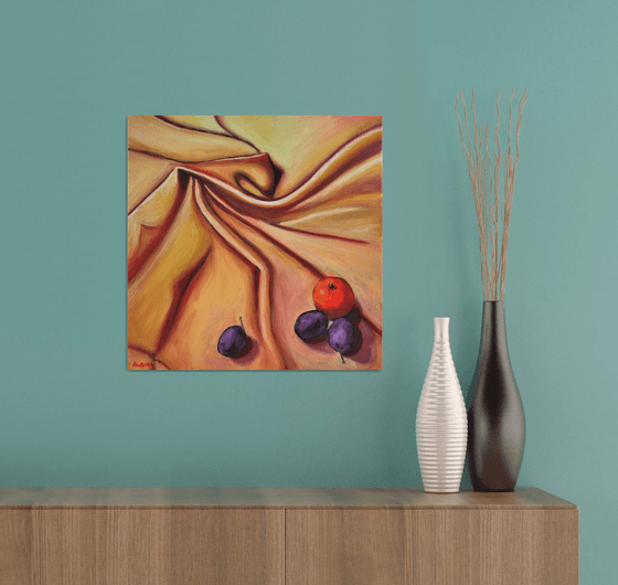 plums still life