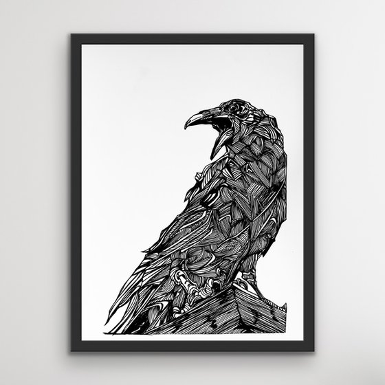 Interior Art Raven