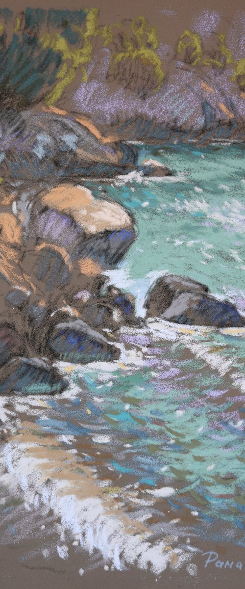 Mediterranean bay by Victoria Ramanovich