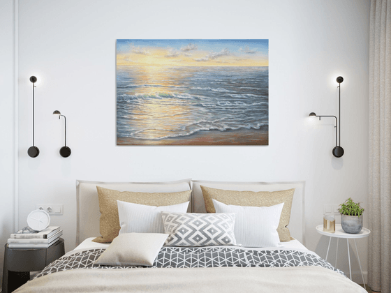 Light over the ocean