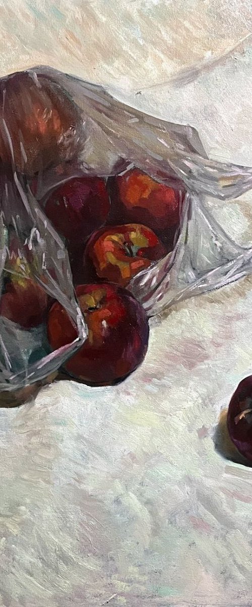 "Apples in cellophane" by Andriy Berekelia