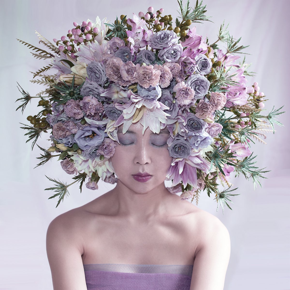 Expressive Portrait Photograph By Ziesook You, 20 X 20", Scent Of Broq-Pa 02092022, Original Artwork