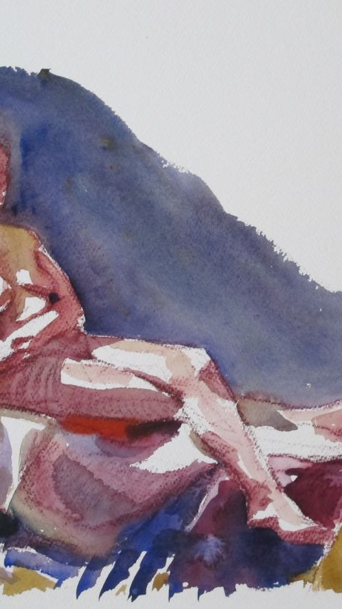 reclining female nude by Rory O’Neill