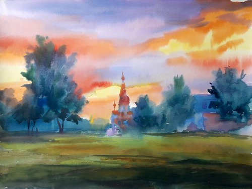 Sunset by Boris Serdyuk