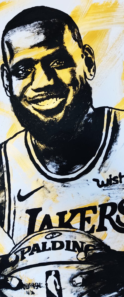 Gold LeBron James by Valera Hrishanin