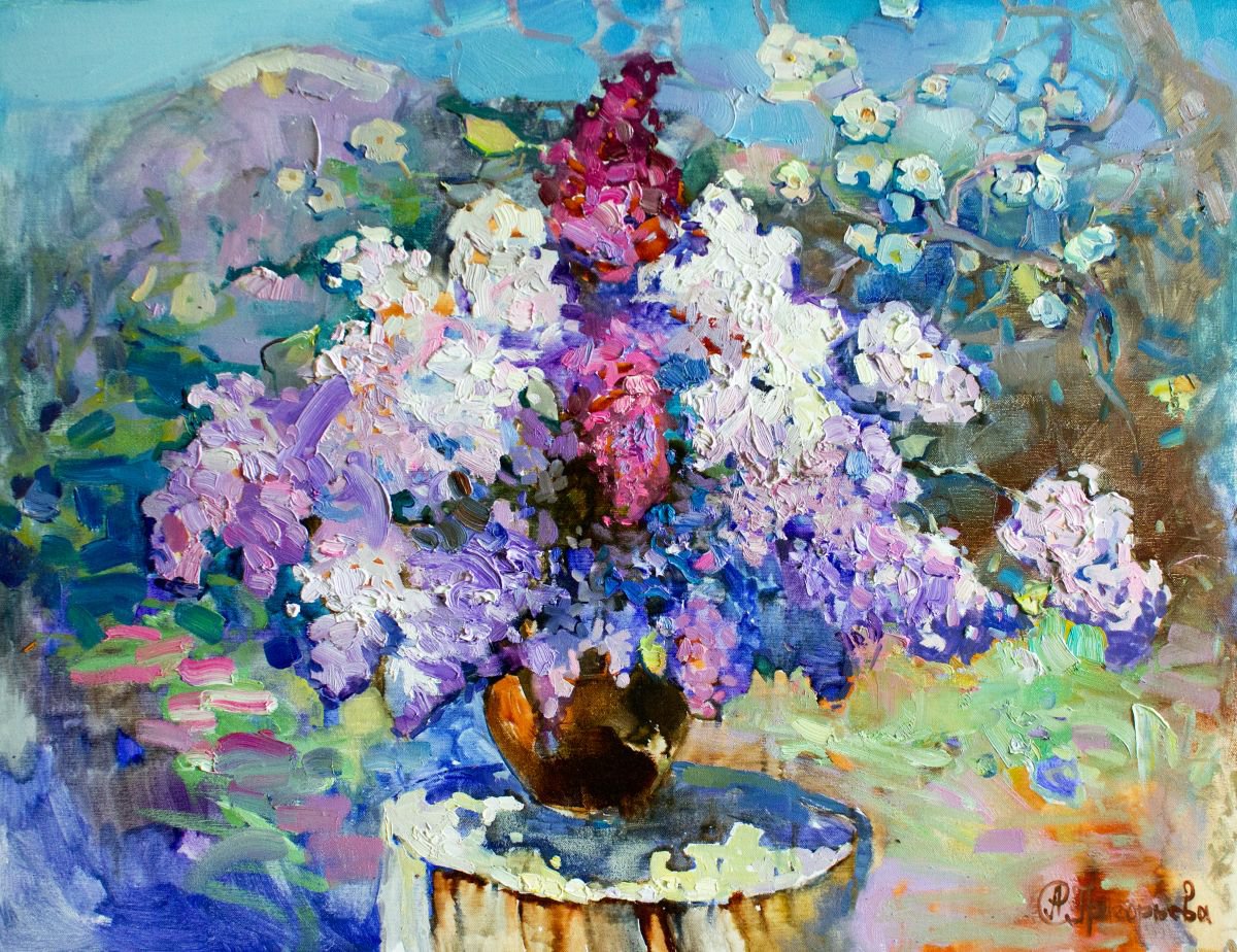Lilacs in the Carpathians by Anastasiia Grygorieva