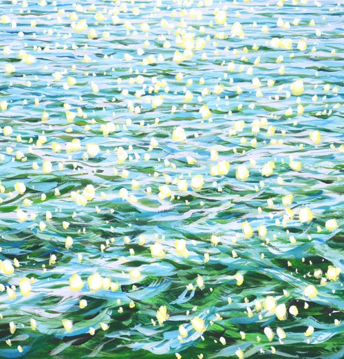 Glare in emerald water. by Iryna Kastsova