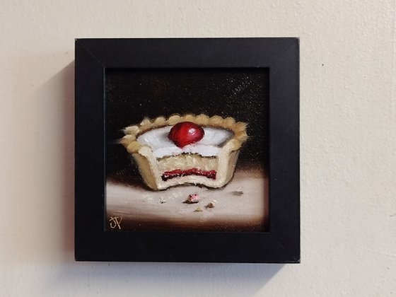 Little Cherry Bakewell tart still life