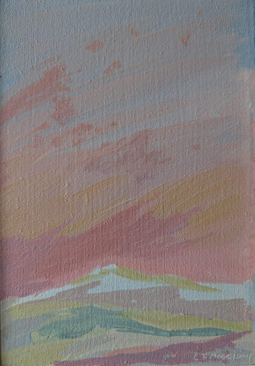 Impressionistic Landscape Oil Painting By Lucy Fiona Morrison, 10 X 12", Aura, Original Artwork