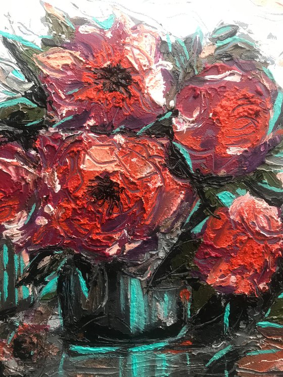 Vase Roses
