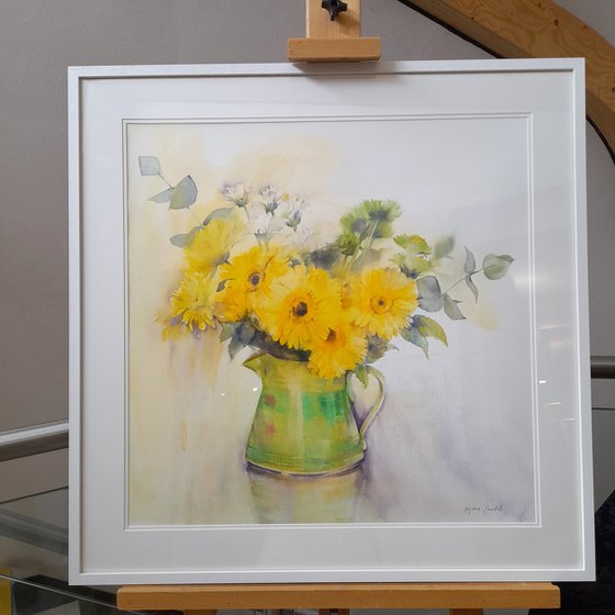 Yellow Gerberas and mums