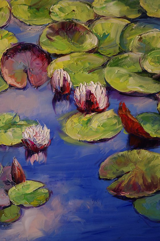 "Lilies on the Pond"