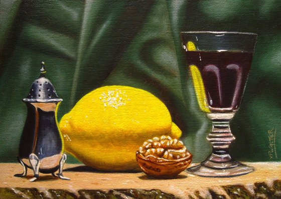Walnut, wine and lemon