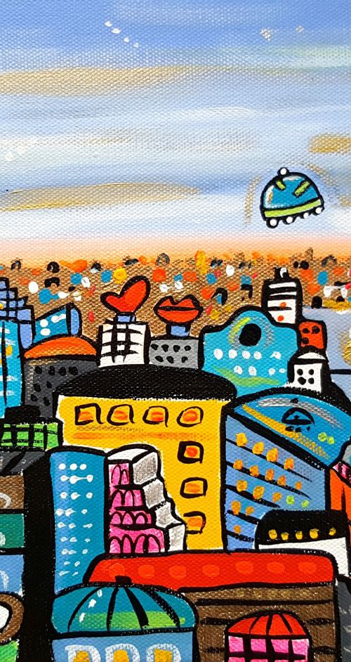 Futuristic Rooftops of London by Maria Luisa  Azzini