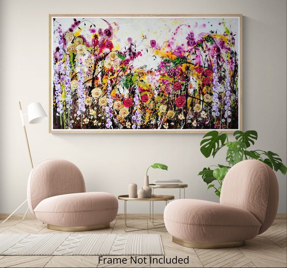 Roseberry Fields Abstract Floral Landscape