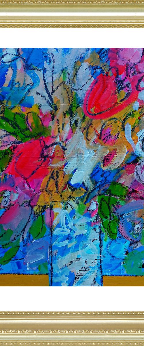 Abstract Floral IX by Jan Rippingham