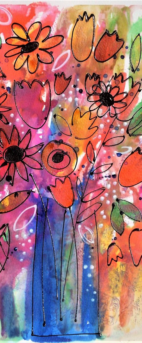 SPRING FLORAL 4 by Jan Rippingham