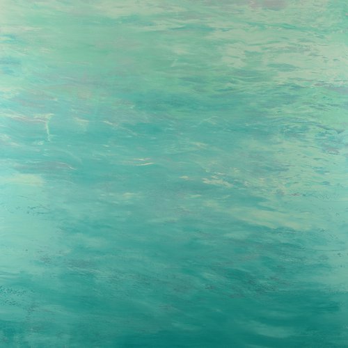 Flowing Water - Modern Abstract Expressionist Seascape by Suzanne Vaughan