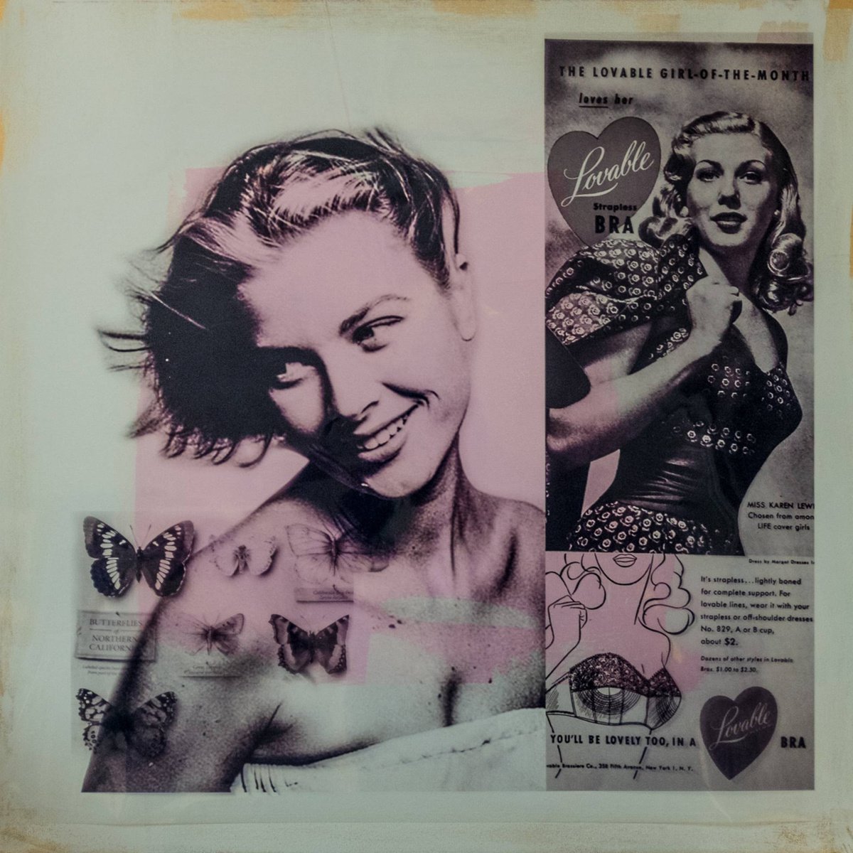 Grace Kelly Collage Composition Painting by Dane Shue by Dane Shue