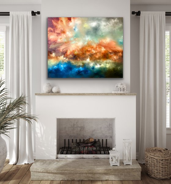 It was a good day - Large Abstract Painting - 80cm x 100cm