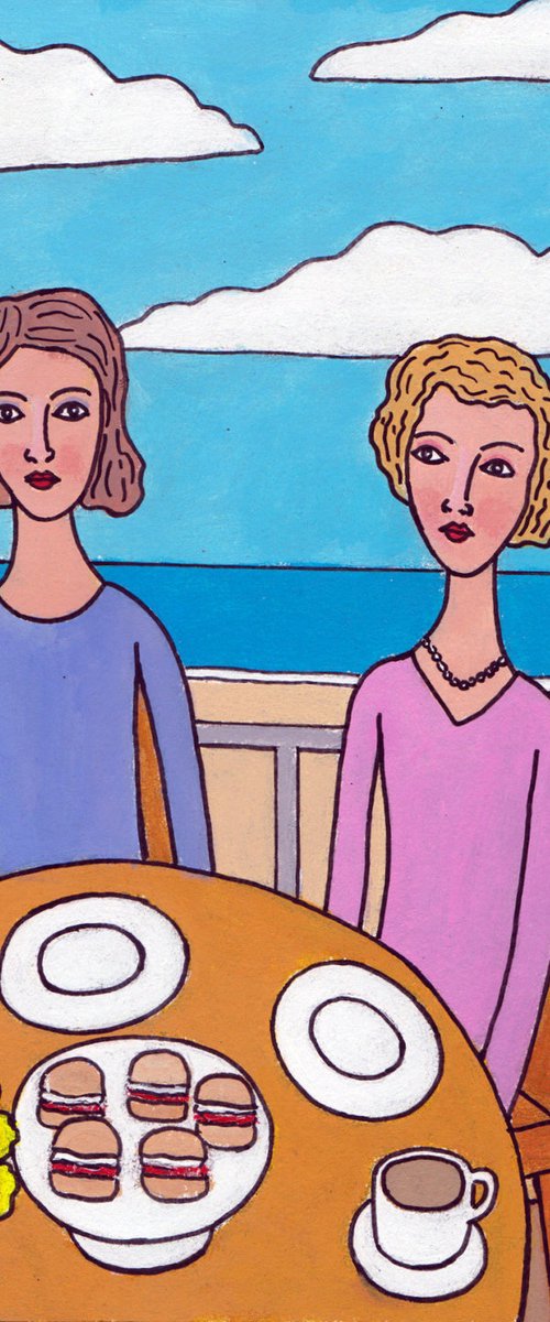 "Cornish cream tea by the sea" by Tim Treagust