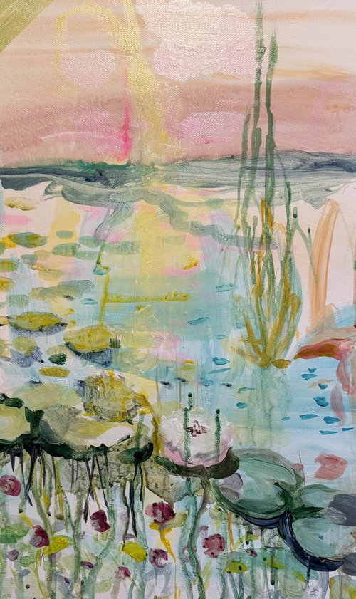 Side of pond by Ayse McGowan