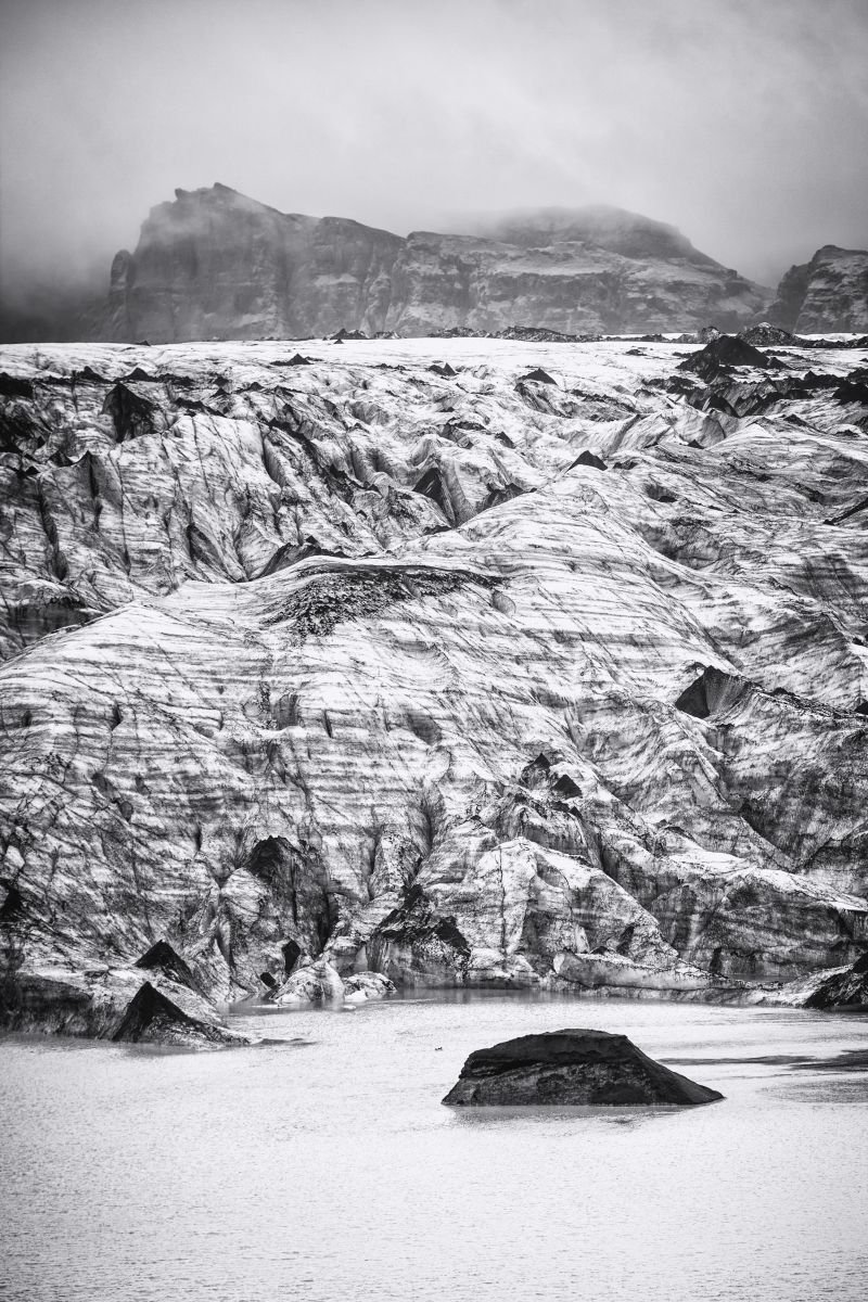 Icelandic Glacier Ansel Adams style | Artfinder