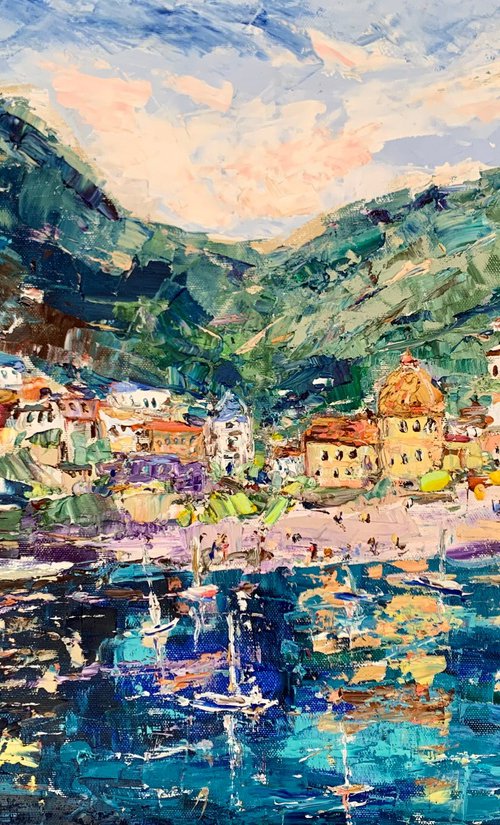 Colorful Amalfi coast by Vilma Gataveckienė