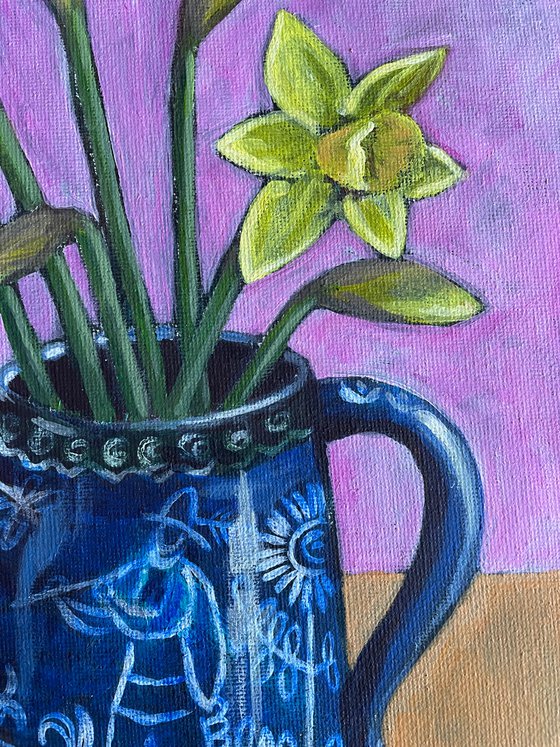 Daffodils in the Blue Tankard