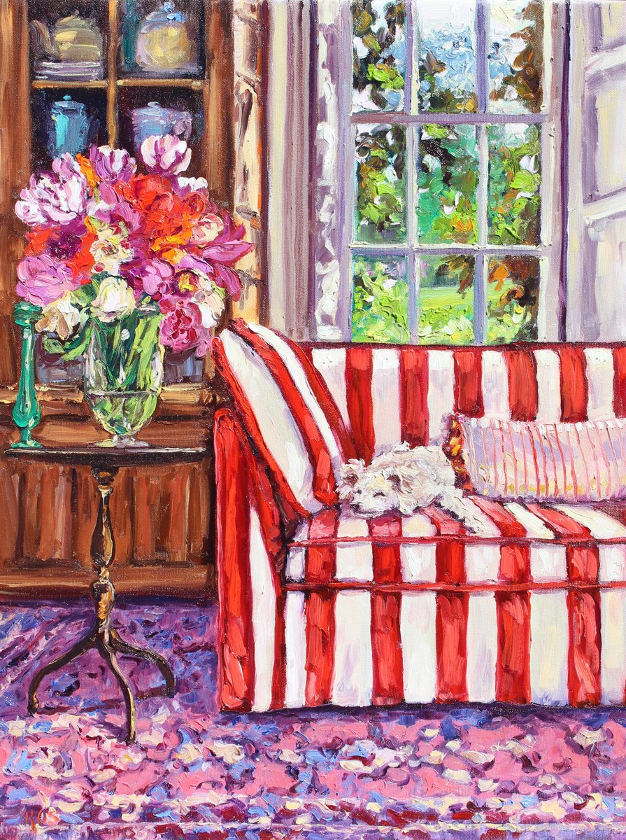 Window To The Garden By Kristen Olson Stone, 18 X 24, Artwork For Sale On Artfinder