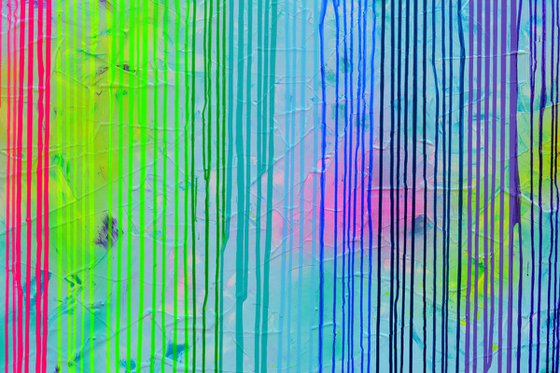Melted Rainbow 2 - Large Abstract