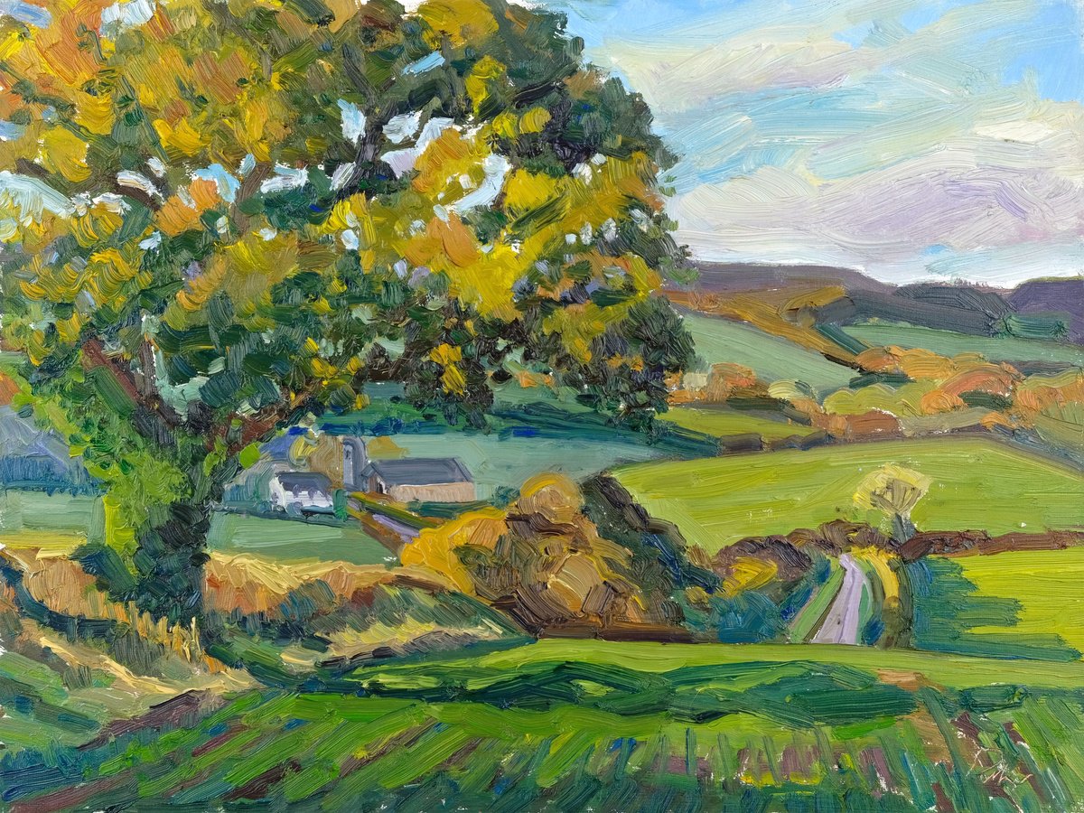October Glow By Jeff Parker, 16 X 12, Artwork For Sale On Artfinder