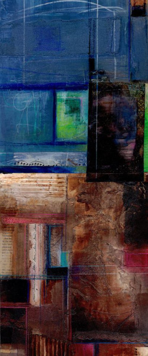 Hidden Secrets No. 1 - Mixed Media Abstract by Kathy Morton Stanion by Kathy Morton Stanion