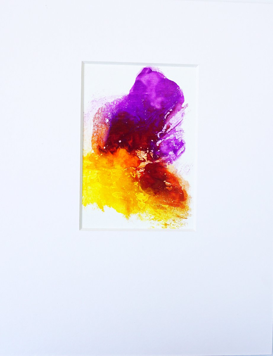 Expressive Abstract Acrylic Painting By Jelena B, 11 X 14, In May 21-11, Original Artwork