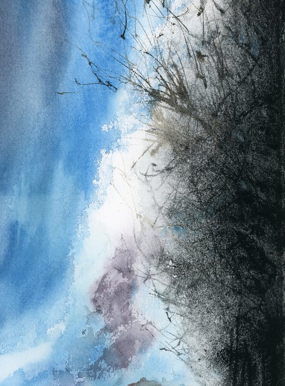 Falls in Blue Light